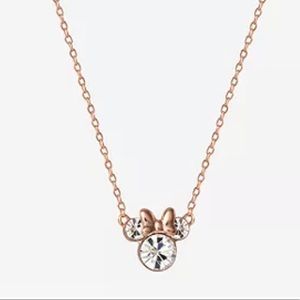Minnie Mouse rose necklace